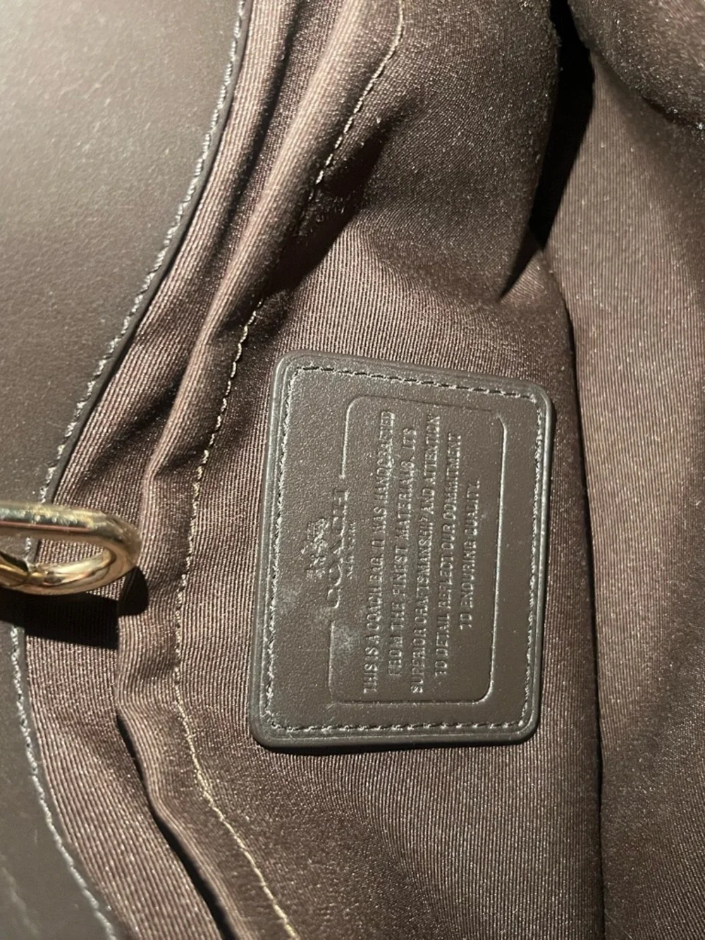 Coach Tan and Dark Brown Snake-Embossed Leather Satchel - Picture 8 of 10